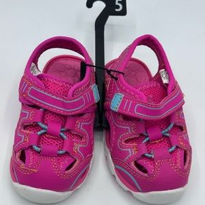 Granaimals Toddler Girls’ Pre Walk Sport Velcro Sandals Size 5 NWOB condition